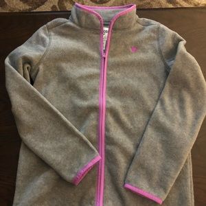 Girls Osh Kosh zip up fleece